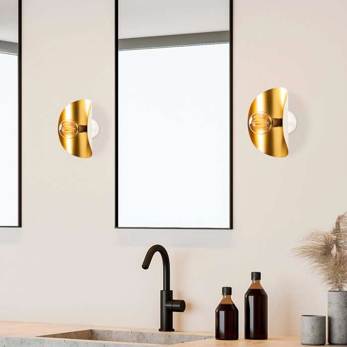 Opviq Sivani - MR - 840 Lámpara de pared Blanco y Oro Opviq Sivani - MR - 840 Lámpara de pared Blanco y Oro